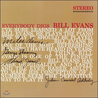 Bill Evans ( ݽ) - Everybody Digs [ ÷ LP]