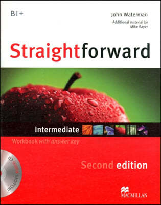 Straightforward 2nd Edition Intermediate Level Workbook with key & CD Pack