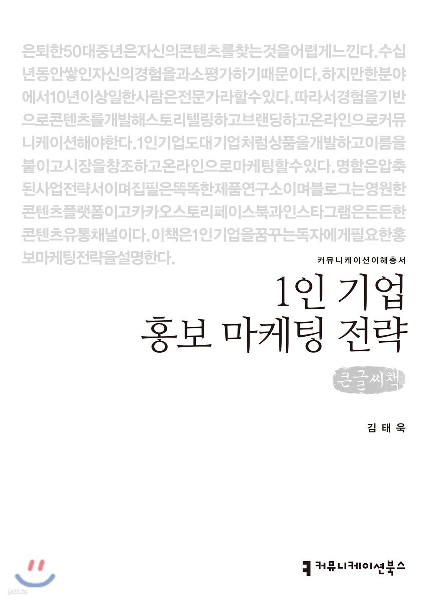1인 기업 홍보 마케팅 전략 큰글씨책