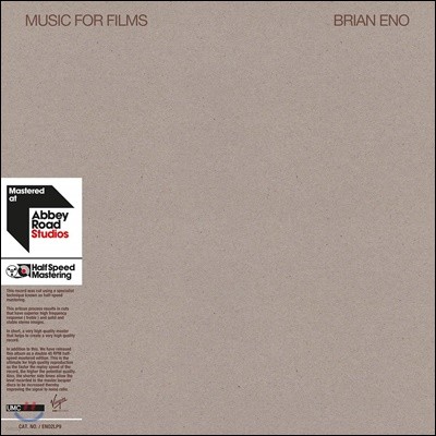 Brian Eno - More Music For Films ̾ ̳ ȭ  [2LP]