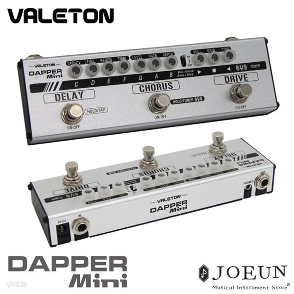 [Valeton] 베일톤 이펙터 Dapper series Mini (MES-1) / 초미니 아날로그 멀티이펙터