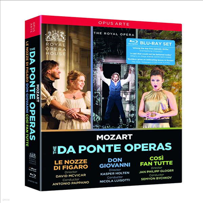 Ʈ:  'ǰ ȥ', '  ' & ' ݴ' (Mozart: Opera 'Le nozze di Figaro', 'Cosi fan tutte' & 'Don Giovanni') (ѱڸ)(4Blu-ray Boxset) (2018)(Blu-ray) - Antonio Pappano