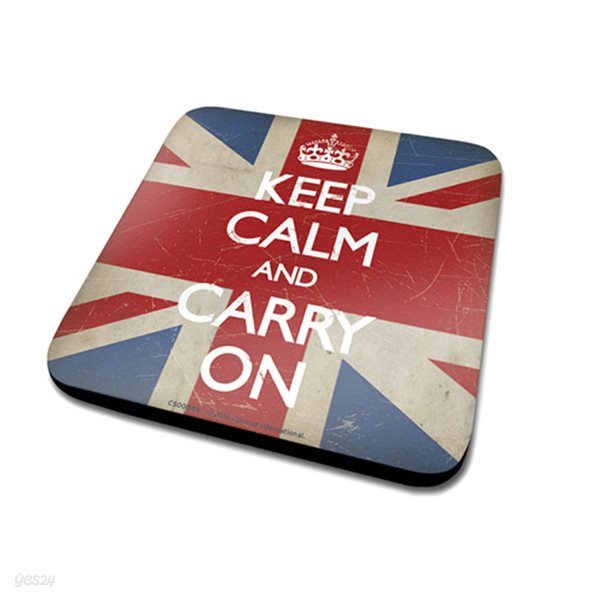 CS00044 Keep Calm - Union Jack 컵받침대