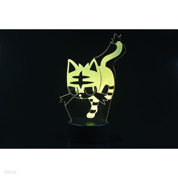 3D LED 무드등 귀여운 고양이 (CBT940107)