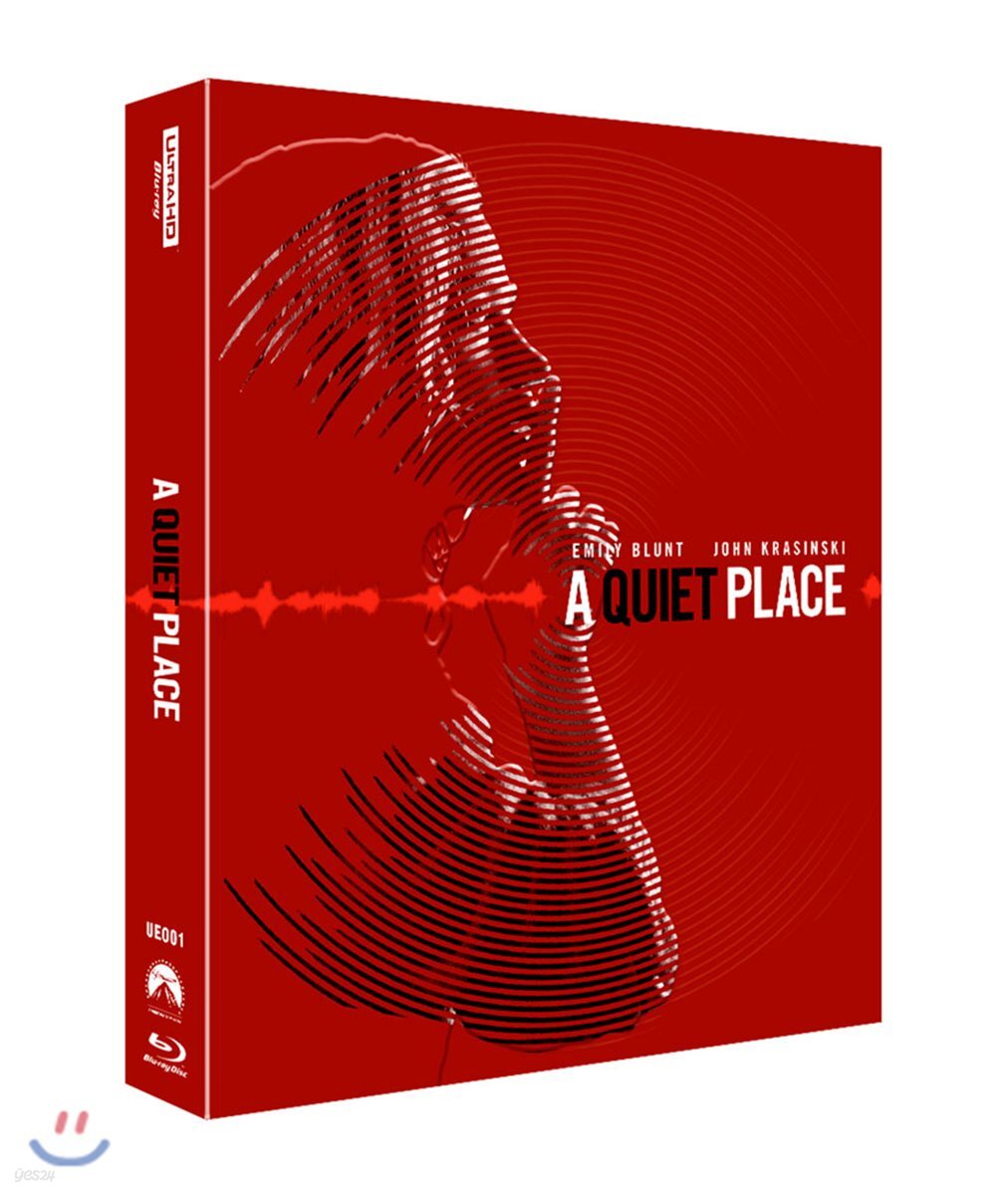 콰이어트 플레이스 (2Disc 4K UHD+2D 스틸북, 풀슬립 아웃케이스) : 블루레이