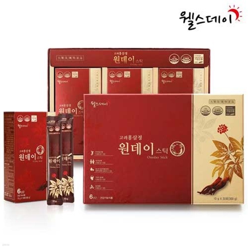 [웰스데이] 고려홍삼정 원데이스틱 (10g*30포)