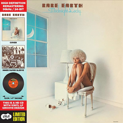 Rare Earth - Midnight Lady - Paper Sleeve CD Vinyl Replica (Collector's Edition)(Limited Edition)(Remastered)(CD)