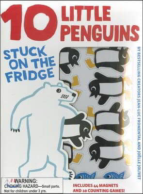 10 Little Penguins Stuck on Fridge