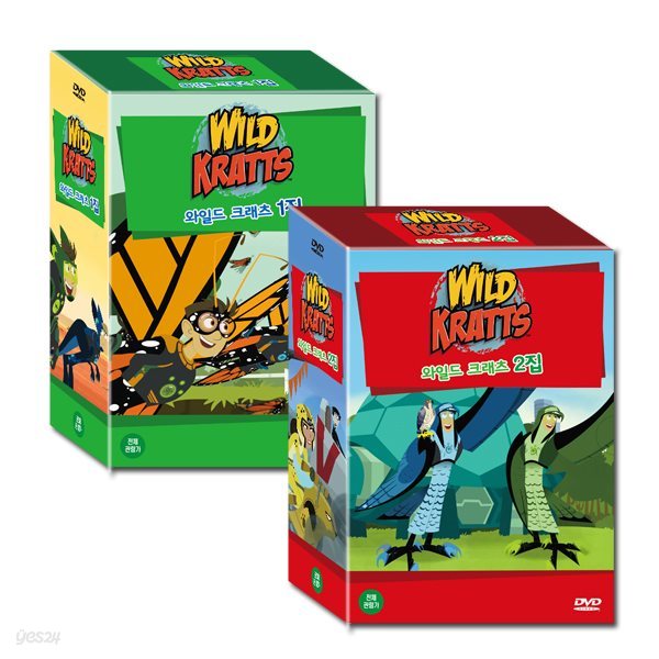  [Summer Sale 60% +  피터팬 10종 DVD증정]와일드 크래츠 Wild Kratts 1+2집 20종세트