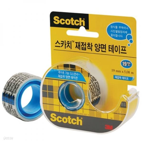 3M 스카치 재접착 양면테이프 238