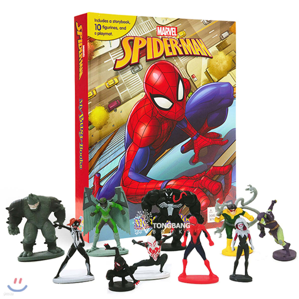 Marvel Spider-Man (2018) My Busy Books 마블 스파이더맨 2018 비지북 (피규어 10개)