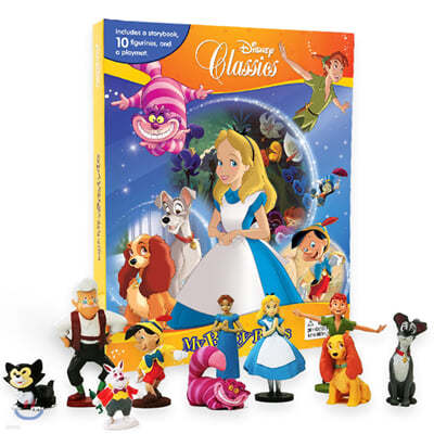 Disney Classics #1 My Busy Books Alice, Peter Pan, Pinoccio, Lady  디즈니 클래식 비지북