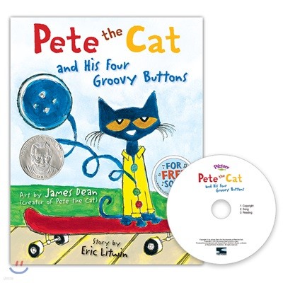 Pictory Set Pre-Step 67 : Pete the Cat and His Four Groovy Buttons (Book + CD)