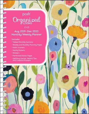 Posh Organized Living Summer's Beauty Monthly/Weekly Planning 2019-2020 Calendar