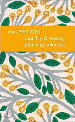 Posh Trumpet Vines Monthly/Weekly Planning 2019-2020 Calendar