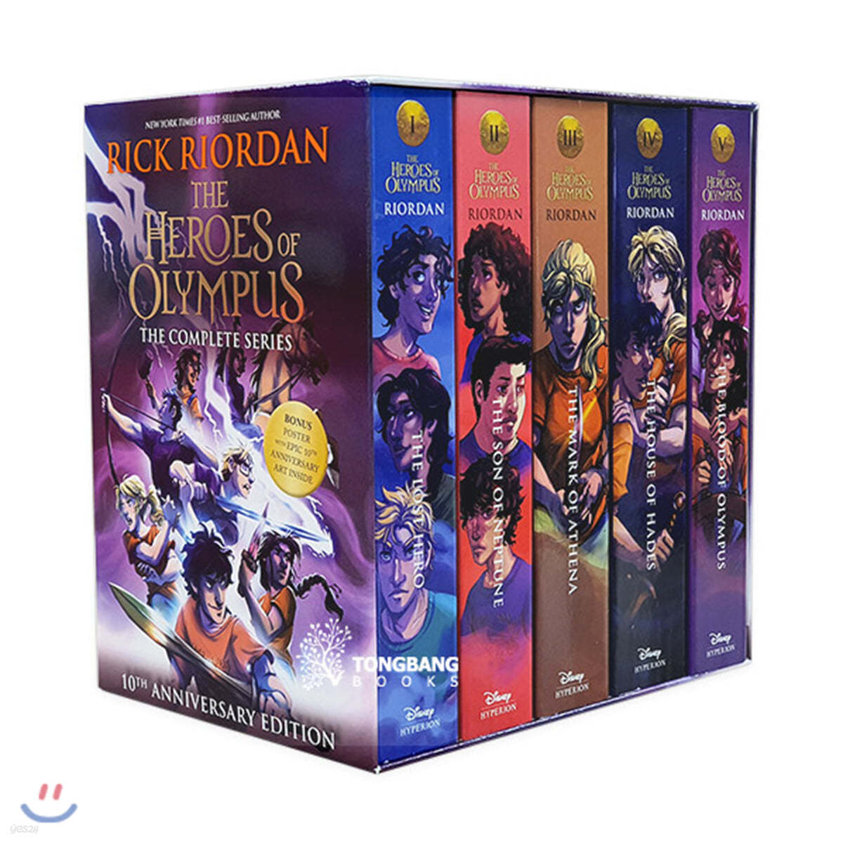 Heroes of Olympus Paperback Boxed Set, The-10th Anniversary Edition [With Poster]