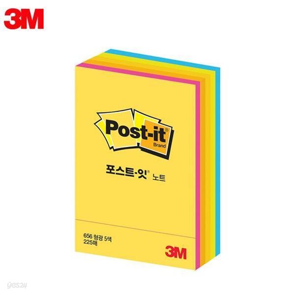 3M 큐브노트 형광 3X2 포스트잇