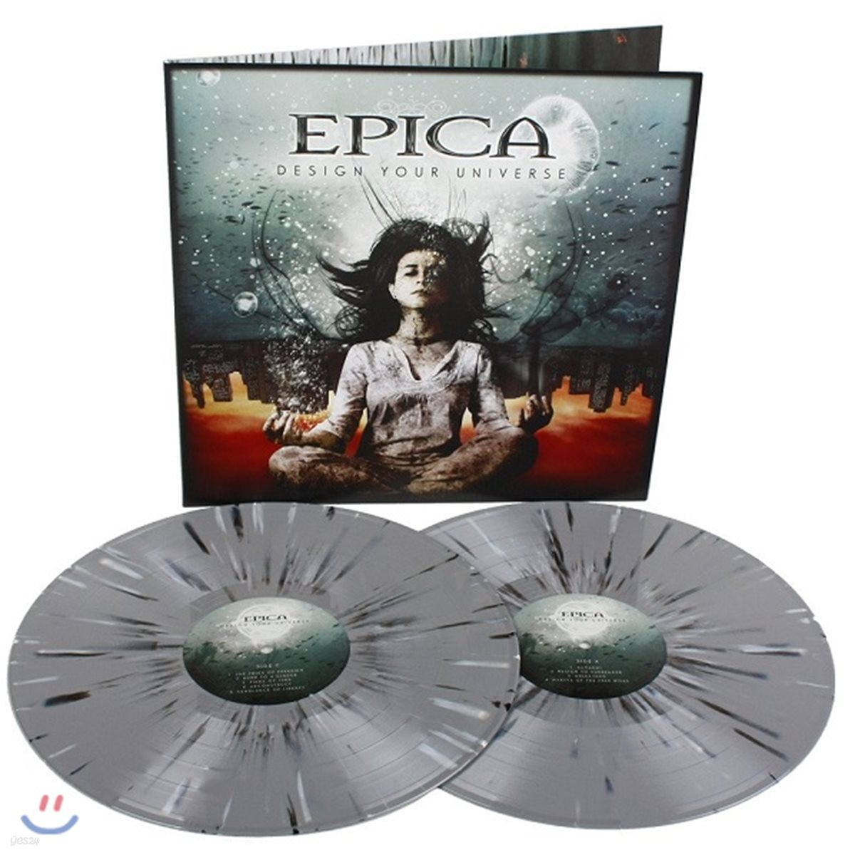 Epica (에피카) - Design Your Universe [그레이 화이트 & 블랙 스플래터 컬러 2LP]