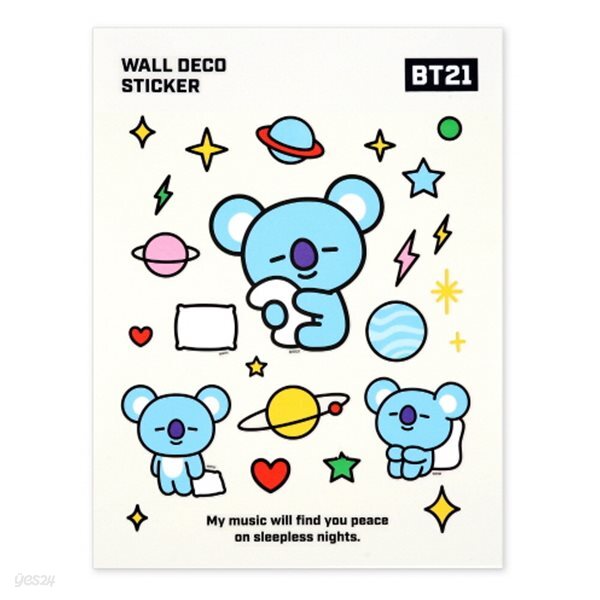 [BT21] 월 데코 스티커 / 코야(KOYA)