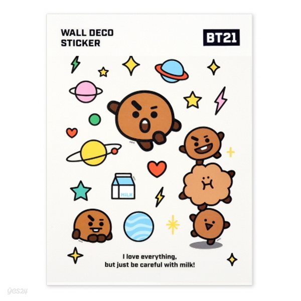 [BT21] 월 데코 스티커 / 슈키(SHOOKY)