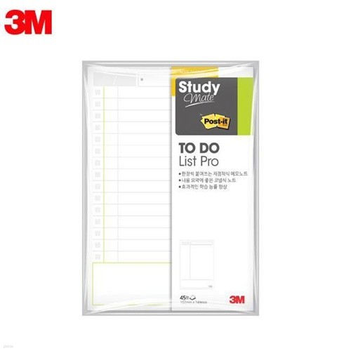 3M 스터디메이트 TODO-L 플래너노트 포스트잇
