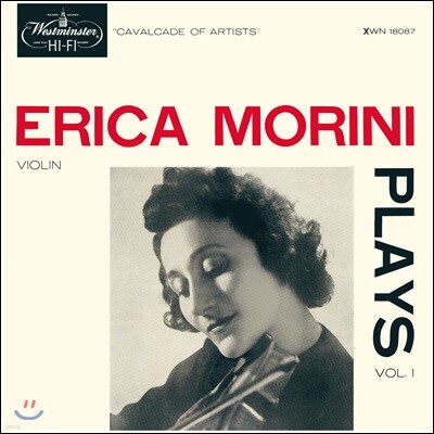 Erica Morini — Erica Morini 에리카 모리니의 바이올린 연주집 (Plays Vol.1) 앨범 커버