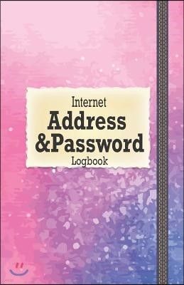 Internet Address Password Logbook: Email Address and Password Book Pastels