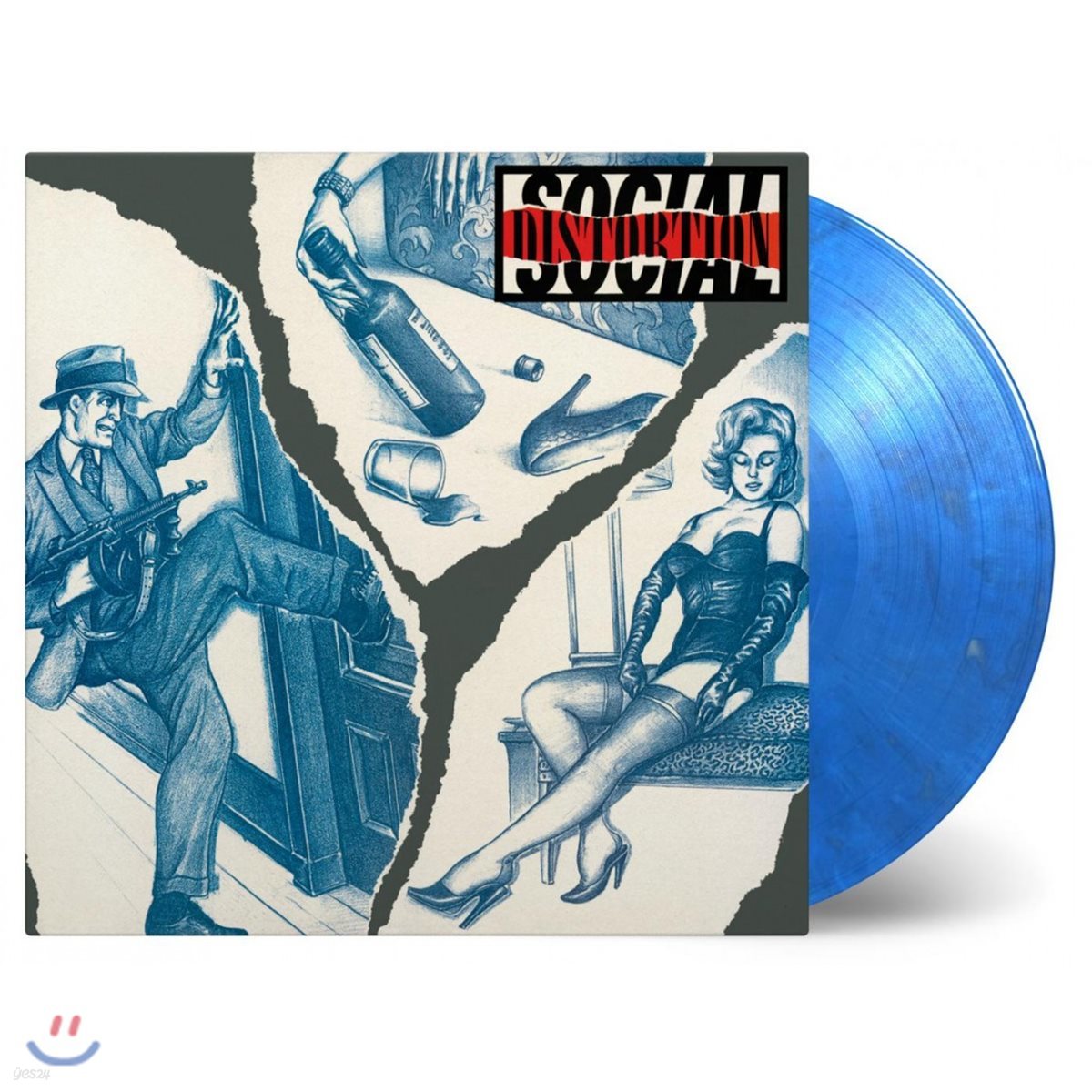 Social Distortion (소셜 디스토션) - Social Distortion [블루 &amp; 실버 컬러 LP]