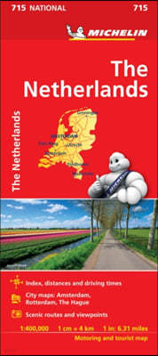 The Netherlands - Michelin National Map 715