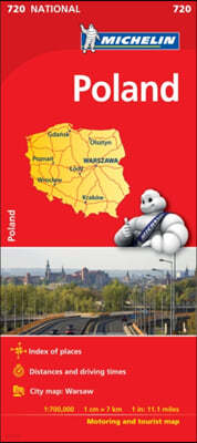 The Poland - Michelin National Map 720
