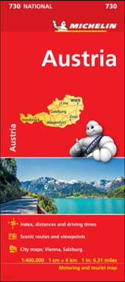 Austria - Michelin National Map 730