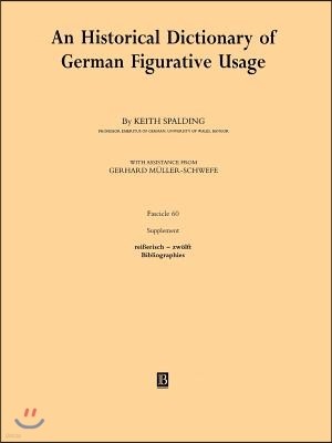 An Historical Dictionary of German Figurative Usage, Fascicle 60: Supplement