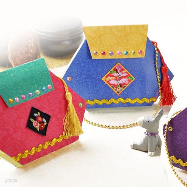 아트랄라 자수복주머니만들기(4인용) DIY전통만들기 가방만들기 미술놀이