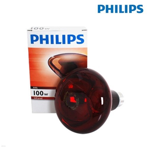 필립스 적외선램프 IR 100W 적외선전구 의료 찜...