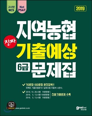 2019 고시넷 NCS 지역농협 6급 진짜 기출예상문제집