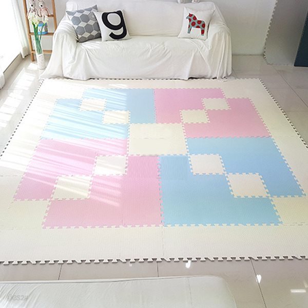 아도라하우스 국내제작 유아매트 놀이매트 퍼즐매트 35x35cm 60장