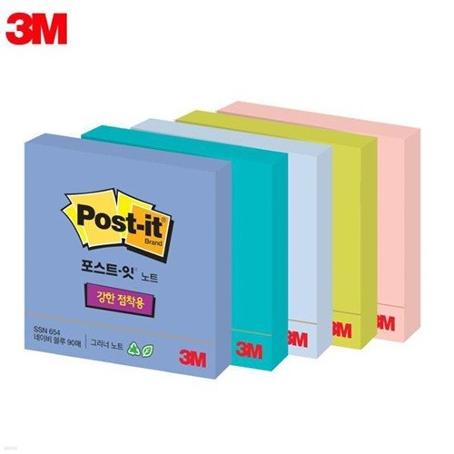 3M 슈퍼스티키 그리너노트 SSN RC-654 포스트잇