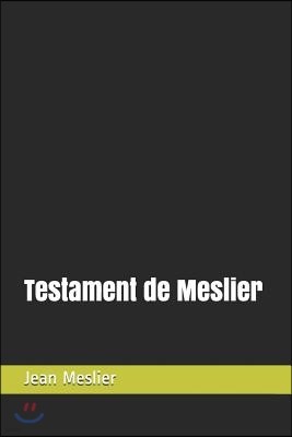 Testament de Meslier