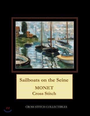 Sailboats on the Seine: Monet Cross Stitch Pattern