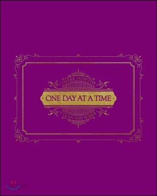 Three Months Clean and Sober - One Day at a Time: Beautiful Pink and Gold Theme to Celebrate Sobriety - This Prompted Journal Helps Work Through the S