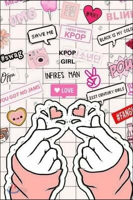 Kpop Girl Daily Planner Finger Heart Sign for Oppa Bias: My Personal ...