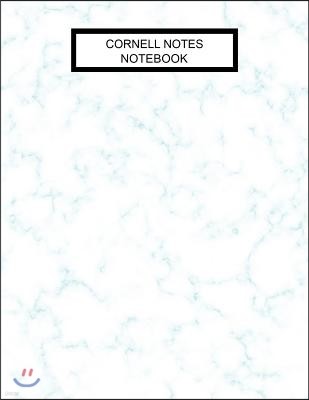 Cornell Notes Notebook: White Marble Composition Notebook College Ruled Notes Taking Journal for Students Cornell Notes Paper Large 8.5x11, 11