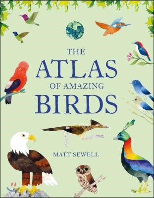 Atlas of Amazing Birds: (Fun, Colorful Watercolor Paintings of Birds from Around the World with Unusual Facts, Ages 5-10, Perfect Gift for You