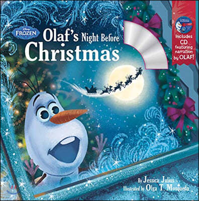 Olaf's Night Before Christmas Book & CD