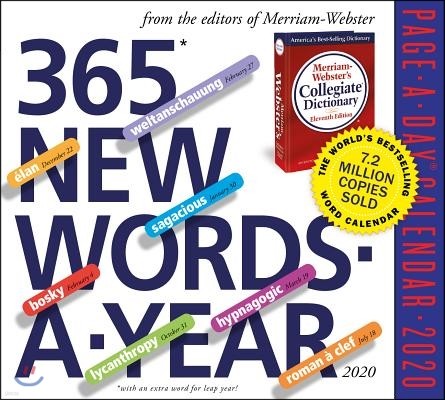365 New Words-a-year 2020 Calendar