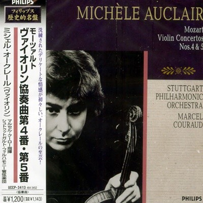 MICHELE AUCLAIR -MOZART VIOLIN CONCERTOS NOS.4 &amp 5