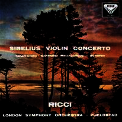Ruggiero Ricci — 시벨리우스 : 바이올린 협주곡, 우울한 세레나데 (Sibelius: Violin Concerto Op.47, Serenade Melancolique Op.26) - Ruggiero Ricci 앨범 커버