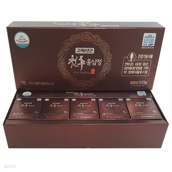 고려6년근 천후홍삼정 100g 5병
