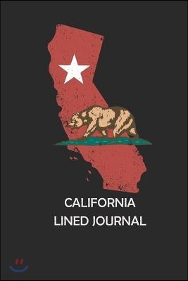 California Lined Journal: California Flag Blank Lined Journal Notebook for Taking Notes, Planner, to Do, Writing or Journaling (6x9 120 Pages)