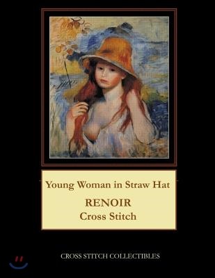 Young Woman in Straw Hat: Renoir Cross Stitch Pattern